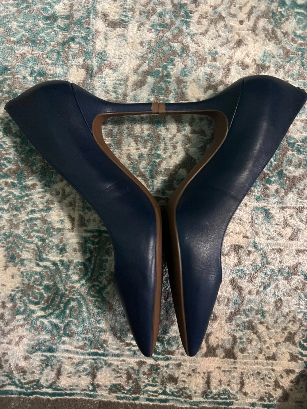 Cole Haan The Go-To Stiletto Pumps Navy Blue